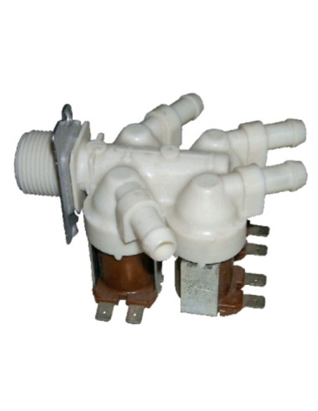 Electrovalvula 4 vias 180º 24V continua