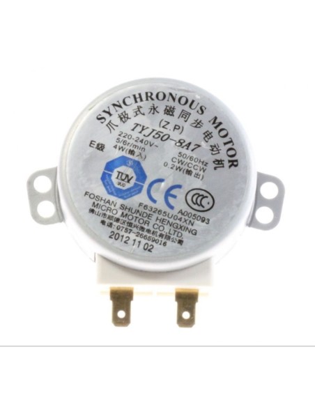 Motor microondas 220V chaflan estrecho eje 7/5 mm