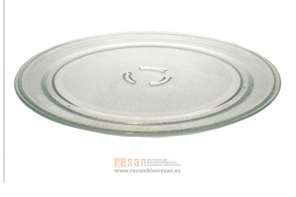 Plato microondas Whirlpool 36 cm. trebol ancho