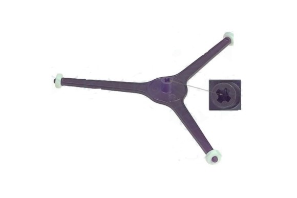 Soporte plato microondas d:225 mm. r:15 mm. (cruz)