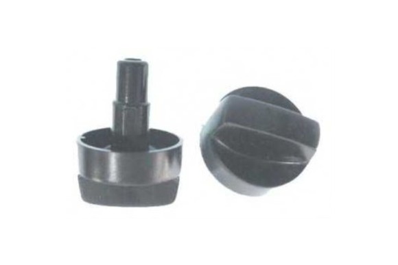 Mando negro encimera gas Fagor d:35 d:6 eje:25 mm.