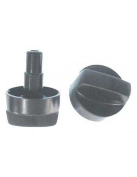 Mando negro encimera gas Fagor d:35 d:6 eje:25 mm.