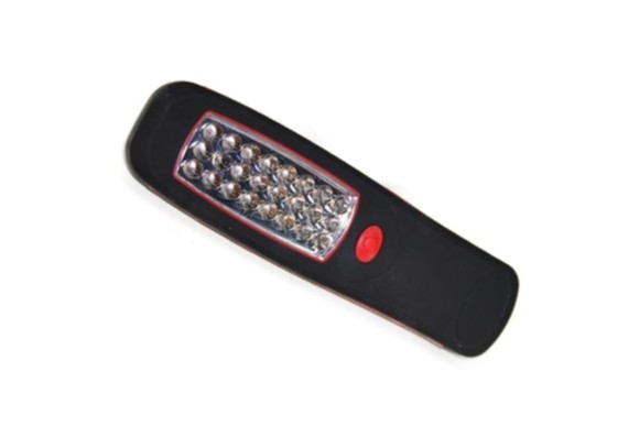 Linterna 24 LED con lupa + pilas AA