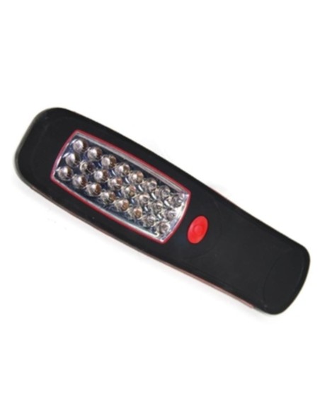 Linterna 24 LED con lupa + pilas AA
