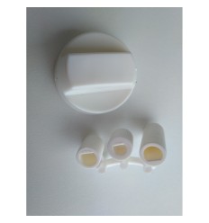 Mando cocina universal blanco eje 6-8 mm. 0-15 mm.