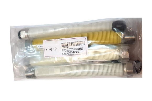 Juego de tubos flexibles Inox 400mm 1/2 3/4 gas