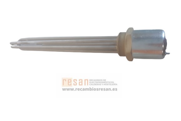 Resistencia 3U 280 mm. 4500 w. 1 1/2" 220/380v