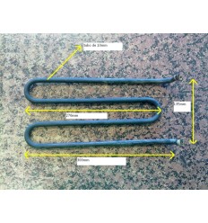 Resistencia plancha L:300 mm. 1300W c/tornillo