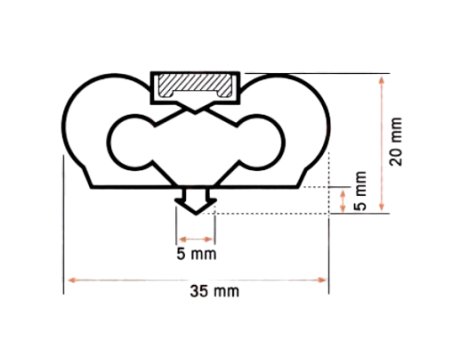 Burlete camara Infrico 420x730 mm canal