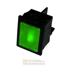 Piloto luminoso verde 30x22mm 230V