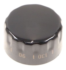 Mando termostato Teka 0-250 negro serie S10