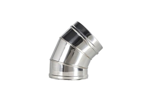 Codo chimenea 45° 125mm