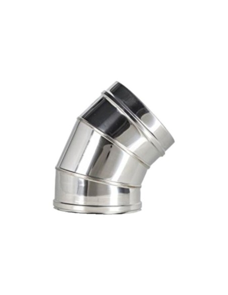 Codo chimenea 45° 125mm