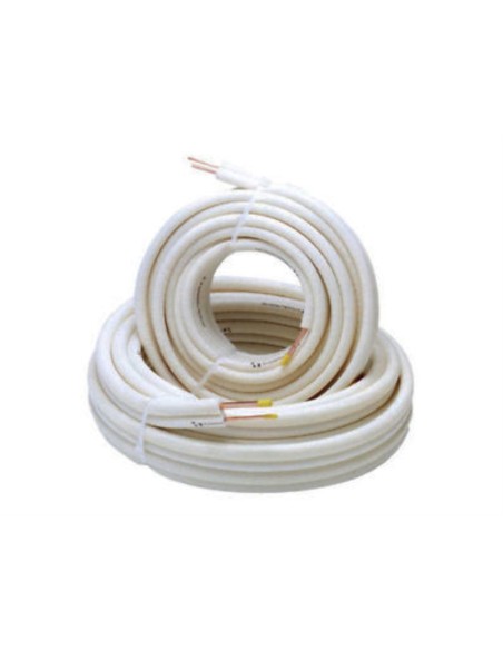 Rollo 20 MTS tubo aislado doble 1/4 1/2 pared 0.8m