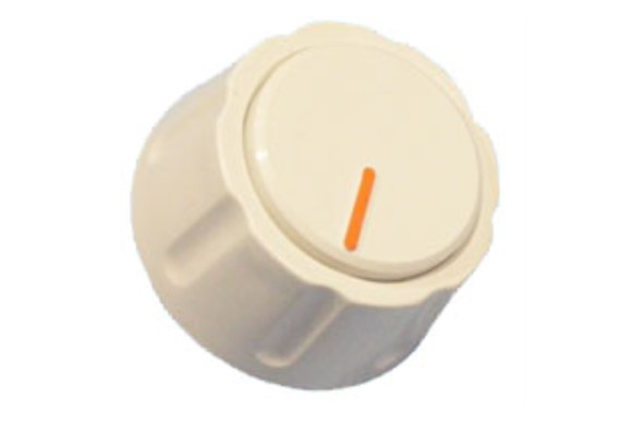 Mando cocina estandar 6 mm. eje medio blanco