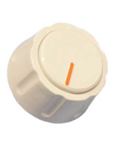 Mando cocina estandar 6 mm. eje medio blanco