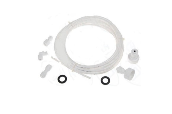 Kit conexion filtro agua frigo. Tubo + tuercas