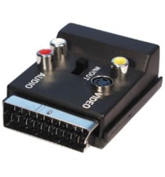 Conector Euroconector macho hembra 3 rCA