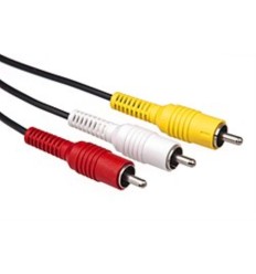 Cable conector rCA 3 macho s 2 metros