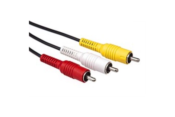 Cable conector rCA 3 macho s 2 metros