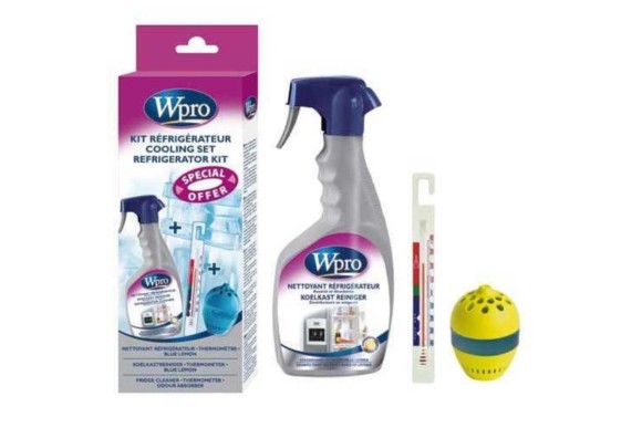 Kit frigo (limpiador + termometro + absorve olor)