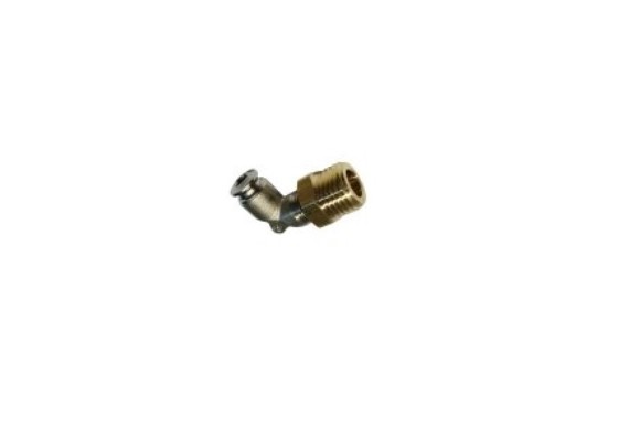 Racor codo 90 conex. rapida d:4 mm 1/8M+1/4M