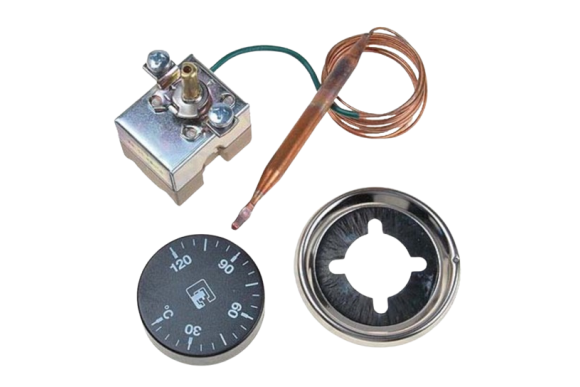 Termostato regulable 0 a 120º bulbo 1m