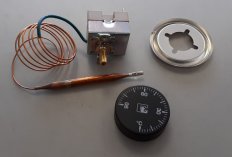 Termostato regulable 0-90 ºC  c/mando y dial  1m.