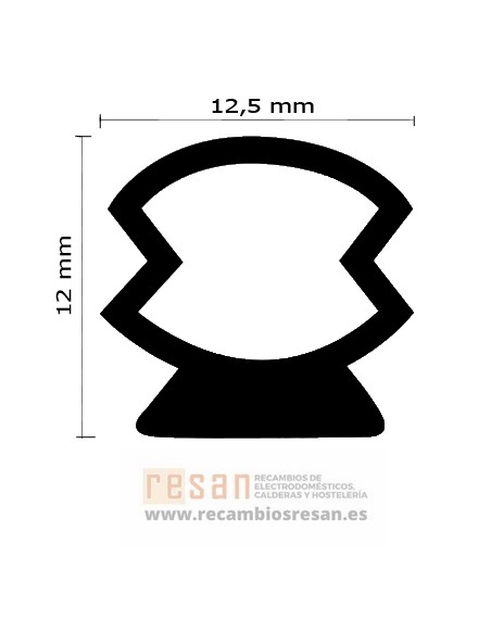 Junta tapa selladora Edesa L:1280mm