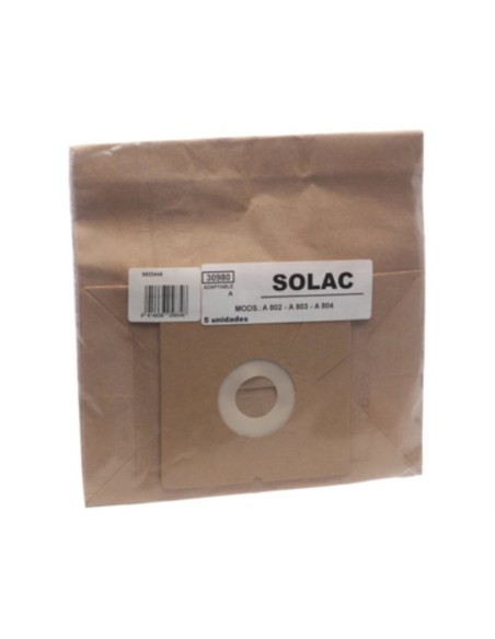 Bolsa aspirador Solac A802-A803-A804 (5 uds.)