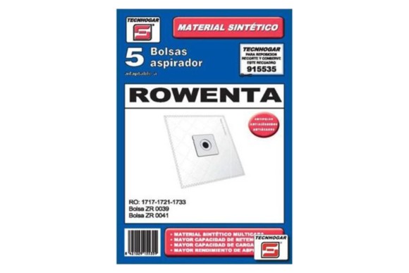 Bolsa de aspirador Rowenta Silence Force tela (5uds)