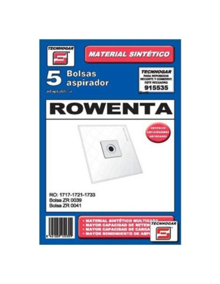 Bolsa de aspirador Rowenta Silence Force tela (5uds)