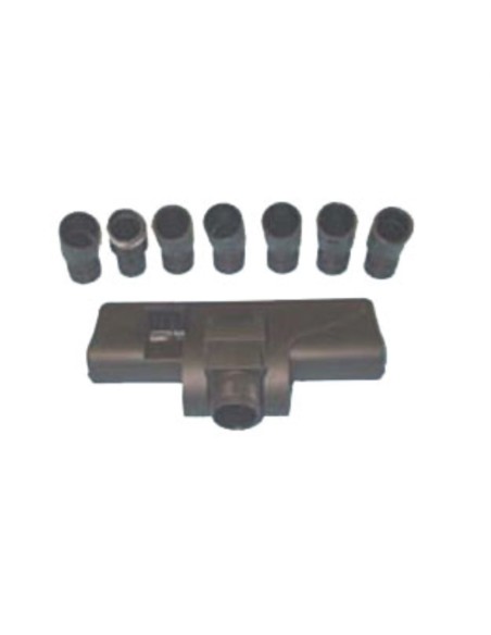 Cepillo universal aspiradora c/ruedas 7 acoples