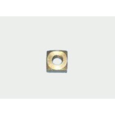 Tuerca mango tapa olla 7x7x3 mm. M4 laton