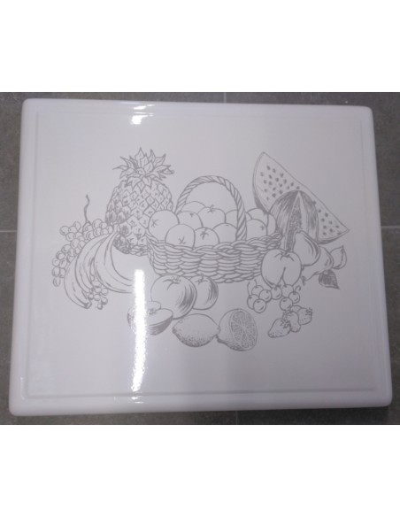 Cubreencimera vitro blanco fruta 60x51x2