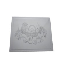 Cubreencimera gas cuadrada blanco fruta 60x51x4.5