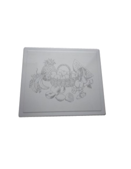 Cubreencimera gas cuadrada blanco fruta 60x51x4.5