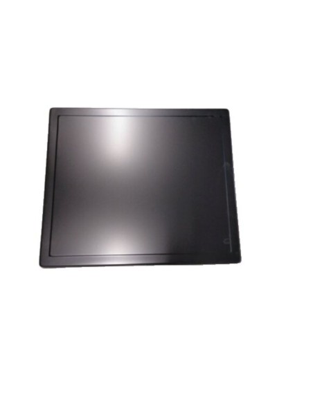 Cubreencimera gas cuadrada negra lisa 590x520