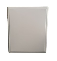 Cubreencimera gas cuadrada blanca lisa