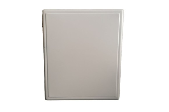 Cubreencimera gas cuadrada blanca lisa
