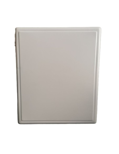Cubreencimera gas cuadrada blanca lisa