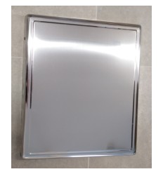 Cubreencimera gas cuadrada inox lisa 60x51cm inter