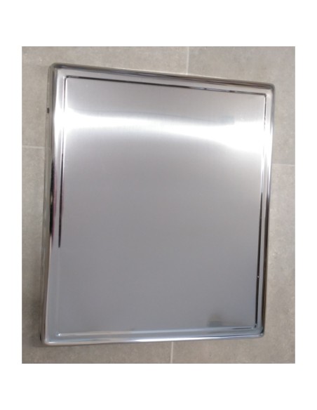 Cubreencimera gas cuadrada inox lisa 60x51cm inter