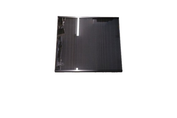 Cubreencimera gas cuadrada cristal negra