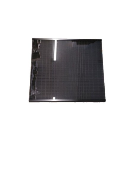Cubreencimera gas cuadrada cristal negra