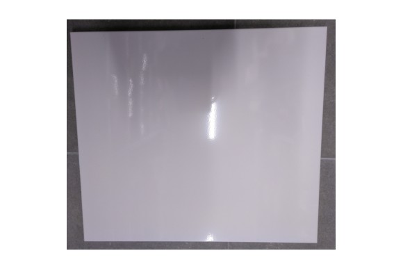 Cubreencimera vitro cuadrada blanca lisa 60x51int