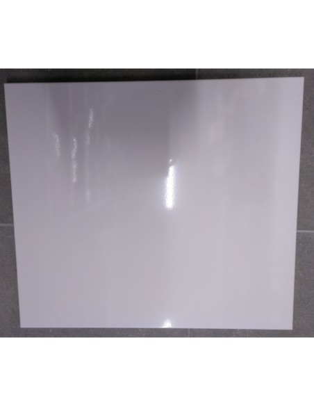 Cubreencimera vitro cuadrada blanca lisa 60x51int