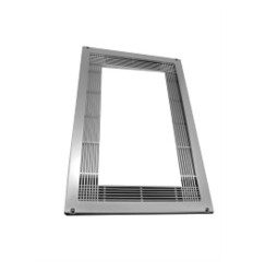 Marco microondas plastico color inox niquel