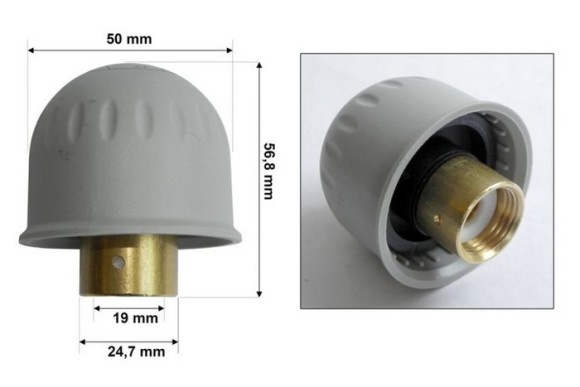 Tapon vaporetta Polti 1/2 H gris