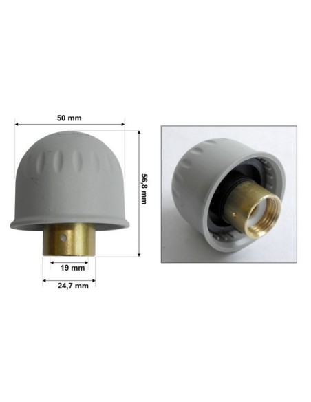 Tapon vaporetta Polti 1/2 H gris